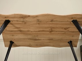 Masă de sufragerie Maui (stejar + negru). 1111755
