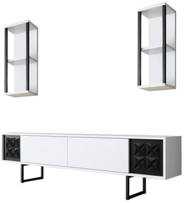 Mobilier living Buon 1 (Alb + Negru). 1072937