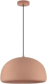 Lustra suspendata cu textura granulata Davo 43cm, rosu caramiziu