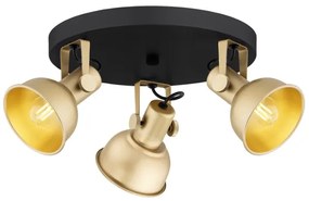 Spot LENORA 3xE14/7W/230V auriu/negru Argon 6243