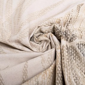 Lenjerie de pat din amestec de bumbac și in Monstera, 160 x 200 cm, 2 buc. 70 x 80 cm