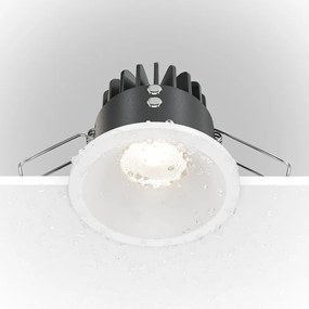 Spot LED incastrabil pentru baie design tehnic IP65 Zoom alb 4000K