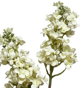 Creanga cu flori liliac albe artificiale, CHARM, 60cm