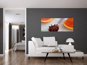 Tablou cu scorțișoară pe linguriță (120x50 cm)