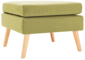 vidaXL Taburet, verde, material textil