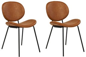Set 2 buc scaune de sufragerie Luaza (maro). 1081042