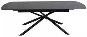 Masa extensibila Vector neagra L160(200)x90 cm