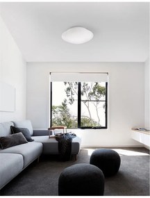Plafoniera pentru baie moderna IP44 Sens sticla alba NVL-838122