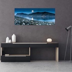 Tablou - Islanda noaptea (120x50 cm)
