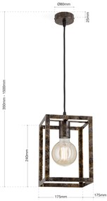Pendul vintage design decorativ Cage