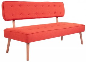 Canapea 2 Locuri, Lemn Solid, Westwood Loveseat, Caramiziu