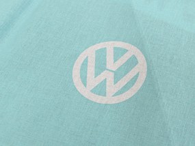 Lenjerie de pat pentru copii AUTO VW albastru-gri Dimensiune lenjerie de pat: 80 x 80 cm | 135 x 200 cm