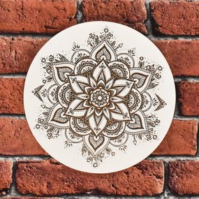 DUBLEZ | Decorațiune din lemn pentru perete – Mandala soare