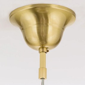 Lustra, Pendul realizat manual ARTDESIGN 30cm, alama mat/ alb opac