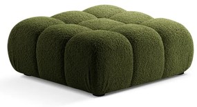Taburet modular verde cu tapițerie din țesătură bouclé Bellis – Micadoni Home