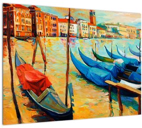 Tablou - Port în Veneția (70x50 cm)