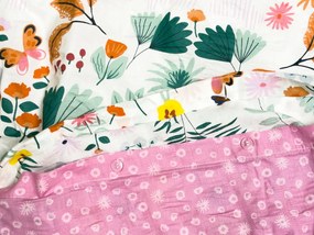 Lenjerie de pat creponata pentru patut Renforce LUNETTA roz Dimensiune lenjerie de pat: 45 x 65 cm | 90 x 140 cm