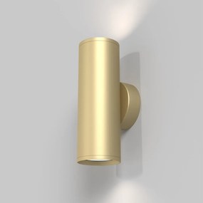 Aplica de perete cu lumina ambientala design tehnic Focus S auriu mat
