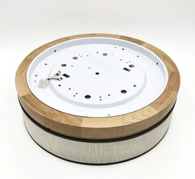 Brilagi - Plafonieră LED BELLADONNA, 36W/230V, Ø 40 cm, crem/stejar