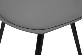 Set 4 scaune Dakota gri/negru
