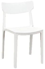 SCAUN METRO -POLIPROPILENA-HORECA - ALB