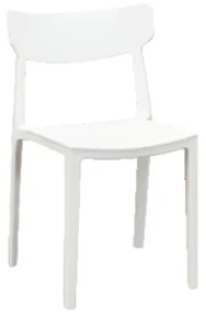 SCAUN METRO -POLIPROPILENA-HORECA - ALB