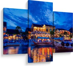 Tablou - Orașul de noapte Hoi An, Vietnam (90x60 cm)