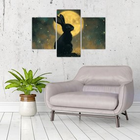 Tablou - Iepure cu lună (90x60 cm)