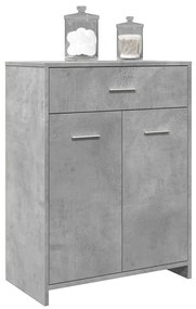 vidaXL Dulap de baie, gri beton, 60 x 33 x 80 cm, PAL