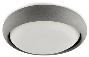 Plafoniera LED exterior iluminat minimalist IP44 ANGA 29cm gri inchis