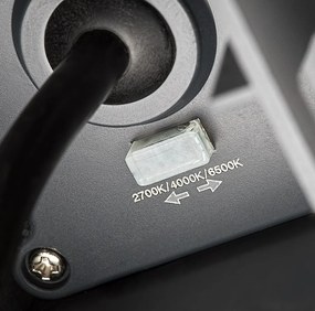 Aplica LED CCT perete exterior IP65 Urfa Line antracit