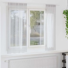 vidaXL Perdele cu perdele 2 pcs Gri deschis Poliester