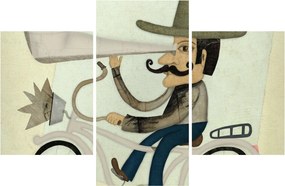 Tablou - Astronom pe bicicletă (90x60 cm)