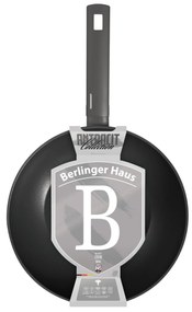 Tigaie wok cu capac 28 cm Anthracite  Berlinger Haus - BH 8123