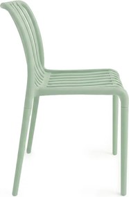 Set de gradina TREGO ISLAND - 4 scaune si masa rotunda ø 90 cm, verde