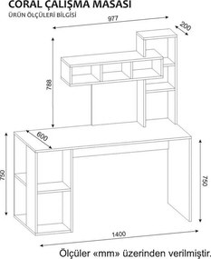 Birou Coral White și Cardoba