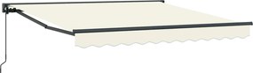 vidaXL Cadru de copertină Crem 300 x 250 cm Poliester cu Acoperire PU
