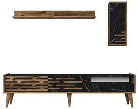 Mobilier living Tonase (Nuc + negru + marmură) . 1095655