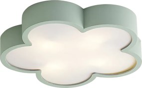 Plafonieră pentru copii verde cu alb - Lucille