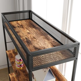 PawHut Litieră cu raft în 3 niveluri și stâlp pentru zgâriat, casă închisă pentru pisici, 80 x 48 x 152 cm, Maro | Aosom Romania