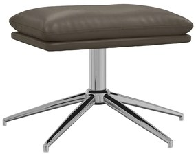 341566 vidaXL Taburet, gri, 45x29,5x35 cm, piele ecologică