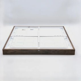 Brilagi-LED Corp de iluminat pentru baie WOODY FRAME LED/50W/230V 60x60 cm IP44, finisaj stejar-nuc