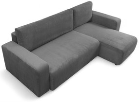 Colțar extensibil Avia Mini universal - grafit catifea reiată Lincoln 90