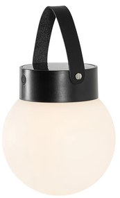 Lampă suspendată pentru exterior neagră, inclusiv LED, cu dimmer în 3 trepte, solară - Cornelia