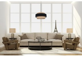 Lustră pe cablu CORSA 1xE27/60W/230V negru/bej