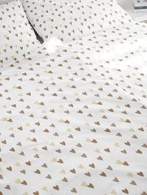 Lenjerie de pat din bumbac INIMIOARE