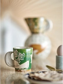Cană verde pentru cappuccino din ceramică 260 ml Hezha – Bloomingville