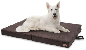 Paco, așternut pentru câine, pernă pentru câine, lavabil, ortopedic, antiderapant, respirabilă, spumă cu memorie, mărimea XL (120 × 10 × 85 cm)