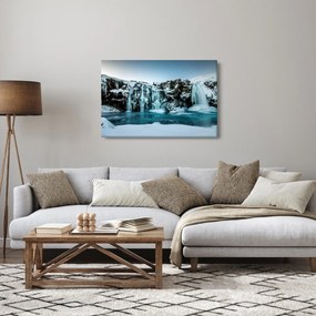 Tablou cu cascade înghețate (90x60 cm)