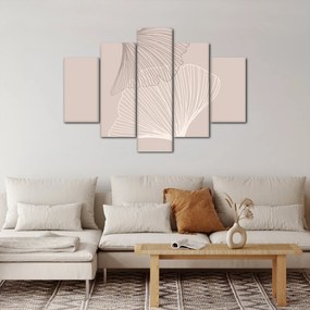 Tablou - Frunze bej N⁰2 (150x105 cm)